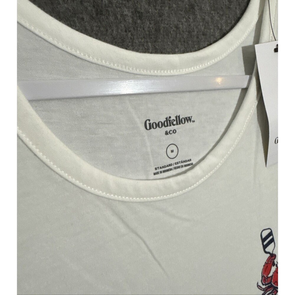 Goodfellow & Co Men's Tank Top Lobster Print White Medium - Picture 3 of 6